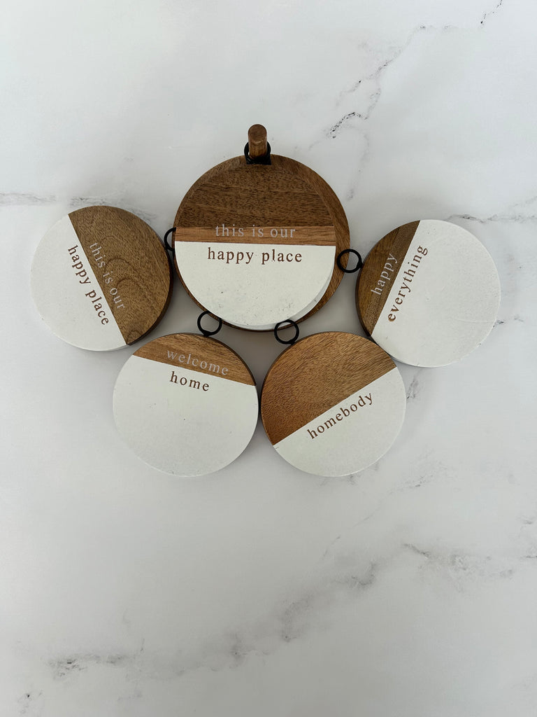 Set of Wooden Coasters